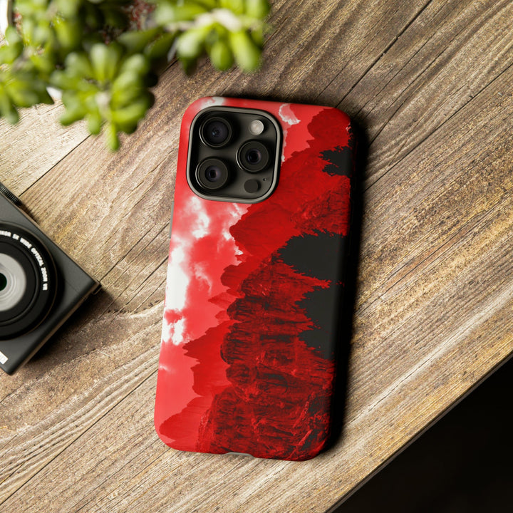 Cute IPhone Case | iPhone 15 Case | iPhone 15 Pro Max Case, Iphone 14 Case, Iphone 14 Pro Max Case IPhone Case for Art Lovers - Red Mountains - Studio40ParkLane