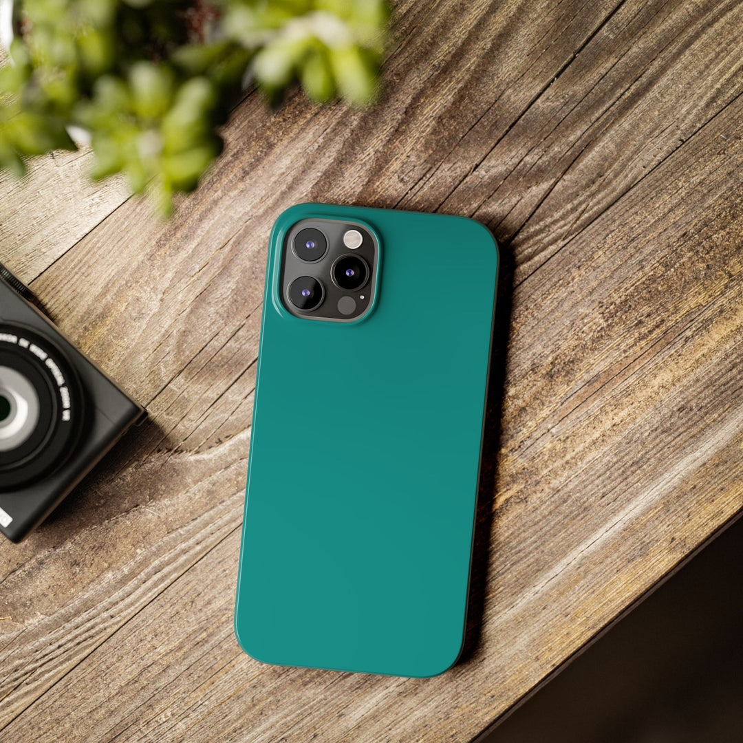 Slim Turquoise Blue Gift for Her Aesthetic Cute Phone Case for Iphone 16 - | iPhone 15 Pro Max Case | iPhone 14 Case 13 12 11 10 9 8 7 - Studio40ParkLane