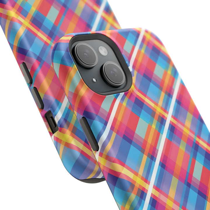 Checkered Plaid Magsafe Gift for Her Cute Phone Case for Iphone, | iPhone 16 | iPhone 15 Pro Max, Iphone 14 Pro Max, 13 12 11 10 9 8 7 - Studio40ParkLane