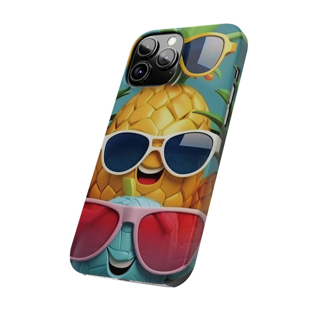 Slim Cute Phone Cases for Iphone - | iPhone 15 Case | iPhone 15 Pro Max Case, Iphone 14 Case, Iphone 14 Pro Max, Iphone 13, Summer Pineapple Fruit - Studio40ParkLane