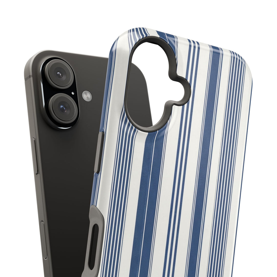MagSafe Cute Phone Case, Coastal Striped Phone Case for iPhone 17 16 15 14 13 12 Pro Max, Samsung S26 S25 S24 Ultra case - Studio40ParkLane