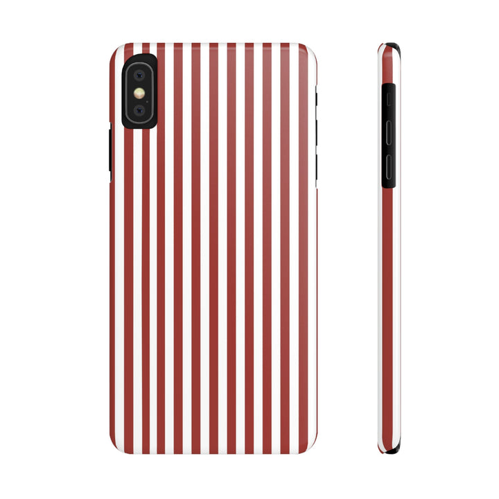 Slim Farmhouse Red Striped Cute Phone Case for Iphone 16 - | iPhone 15 Pro Max Case | iPhone 14 Case Iphone 13 12 11 10 9 8 7 Gift for Her - Studio40ParkLane