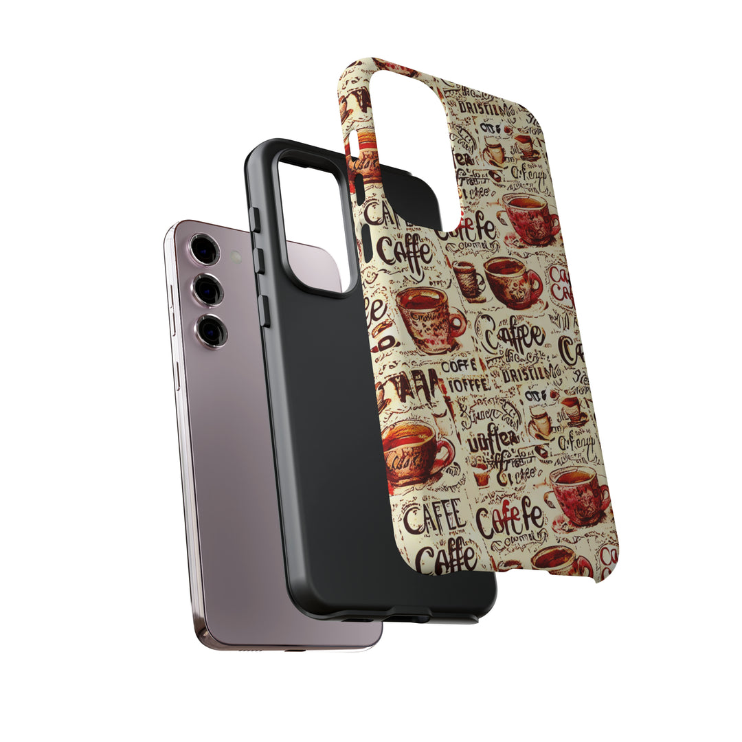 Cute Samsung Phone Case | Aesthetic Samsung Phone Case | Galaxy S23, S22, S21, S20 | Paris Coffee Cup, Protective Phone Case - Studio40ParkLane