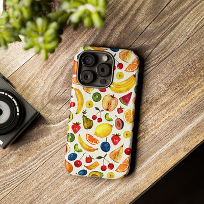 Impact Resistant, Mixed Fruits, Cute Phone Cases for Samsung S24, S23, S22, S21, IPhone 15 pro Iphone 14 pro Iphone 13 IPhone 12 Iphone 11