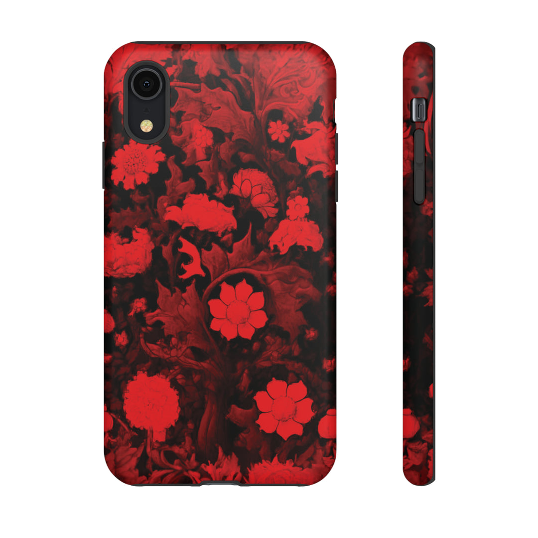 Cool Phone Case | Red Flowers, For iPhone 15 Case | iPhone 15 Pro Case, Iphone 14 Case, Iphone 14 Pro Max Case, Protective Iphone Case - Studio40ParkLane