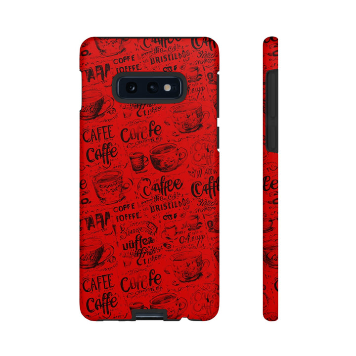 Cute Samsung Phone Case | Aesthetic Samsung Phone Case | Galaxy S23, S22, S21, S20 | Red Black Coffee, Protective Phone Case - Studio40ParkLane