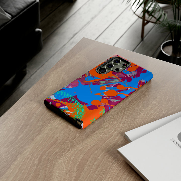 Samsung Galaxy Phone Case | Galaxy S23, S22, S21, S20 | Luxury Case Double Layered | Impact Resistant | Fashionable - Paint Spill 1 - Studio40ParkLane