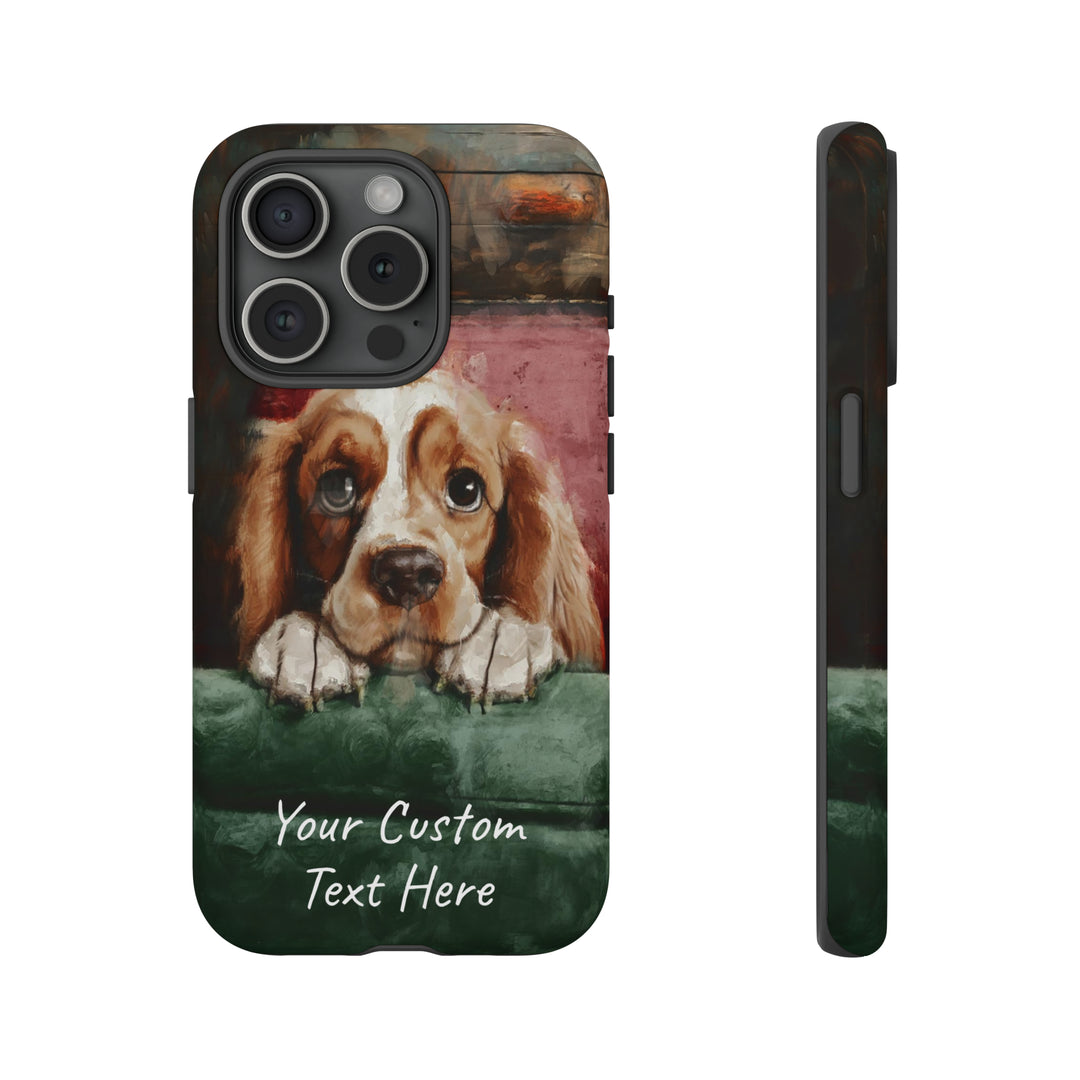 Personalize this Cute IPhone Case | Cocker Spaniel iPhone Case, iPhone 15 Case | iPhone 15 Case, Iphone 14 Case, Iphone 14 Pro Max Case - Studio40ParkLane