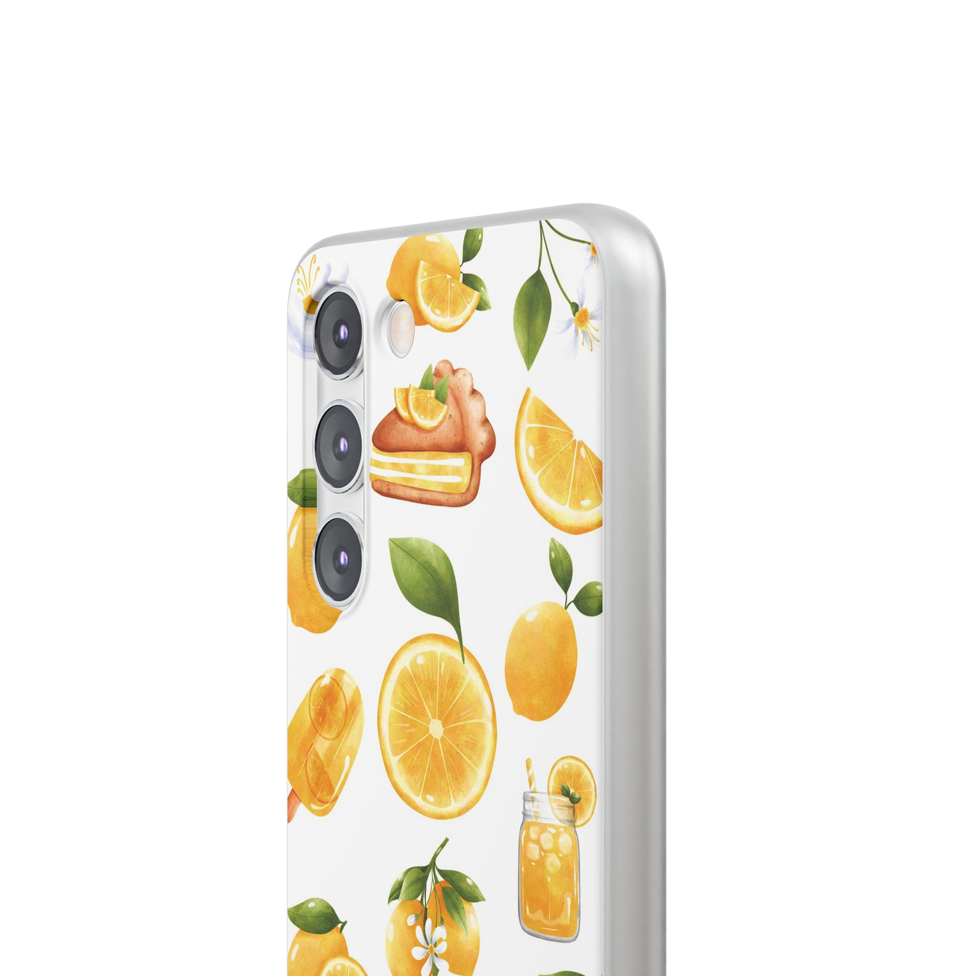 Cute Flexi Samsung Phone Cases, Summer Fruit Lemon Galaxy S23 Phone Case, Samsung S22 Case, Samsung S21 Case, S20 Plus