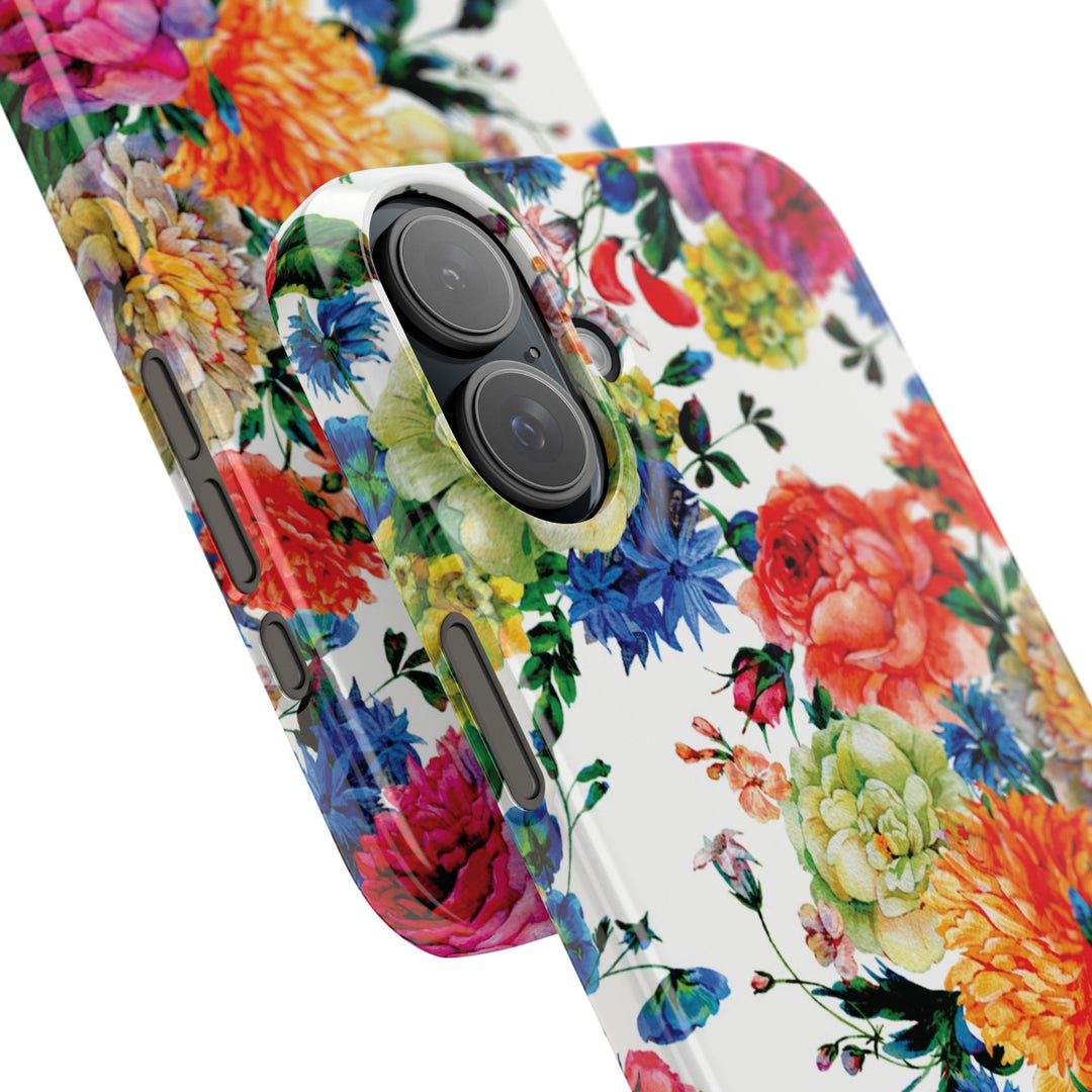 Sleek Snap Colorful Flowers Cute Phone Case for iPhone 16 15 14 13 12 11 X Xs Max Xr Pro Plus Samsung Galaxy S24 S23 S22 S21 S20 Note Ultra
