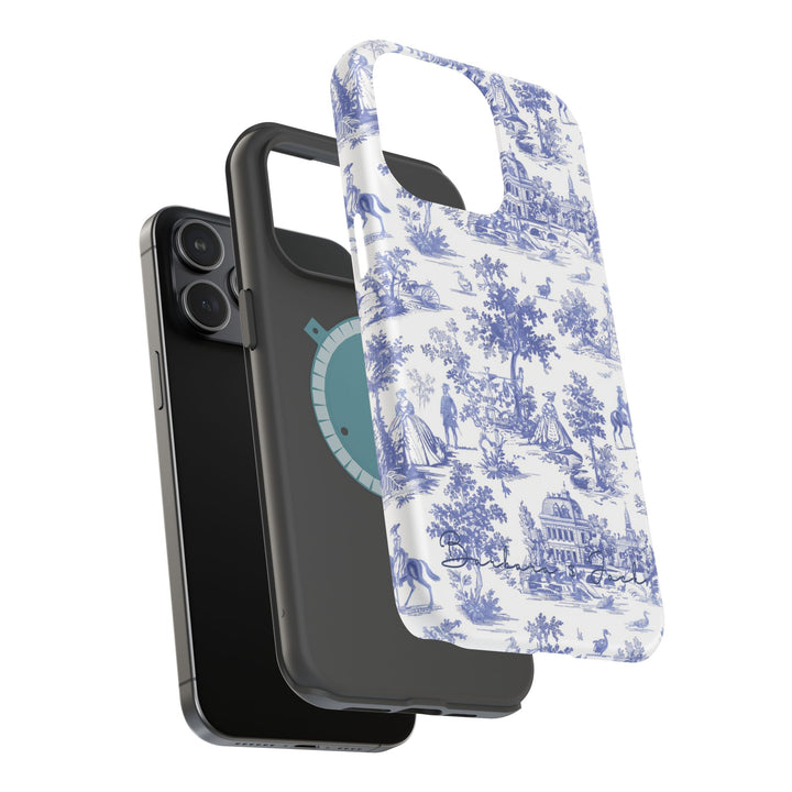 Magsafe French Toile Personalized Initial Custom Gift Cute Phone Cases for Iphone 16 Pro Max | iPhone 15, Pro Max Case, Iphone 14, 13, 12, 11, 10 - Studio40ParkLane