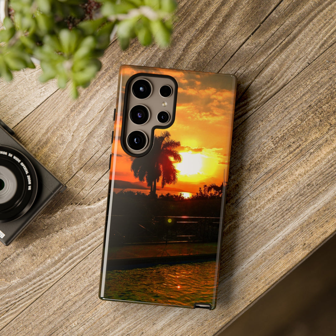 Cute Samsung Case | Cool Iphone Case | Summer Jamaica Pool Sunset, Samsung S24, S23, S22, S21, IPhone 15 Case | Iphone 14 Case, Iphone 13 Case - Studio40ParkLane
