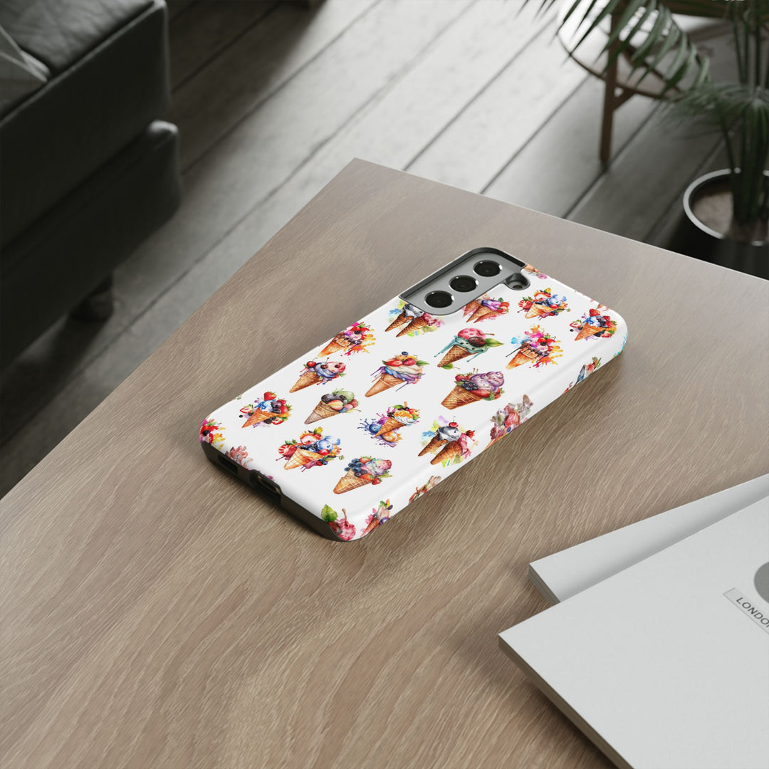 Impact Resistant, Summer Icecream, Cute Phone Cases for Samsung S24, S23, S22, S21, IPhone 15 pro, Iphone 14 pro, Iphone 13 IPhone 12, Iphone 11 - Studio40ParkLane