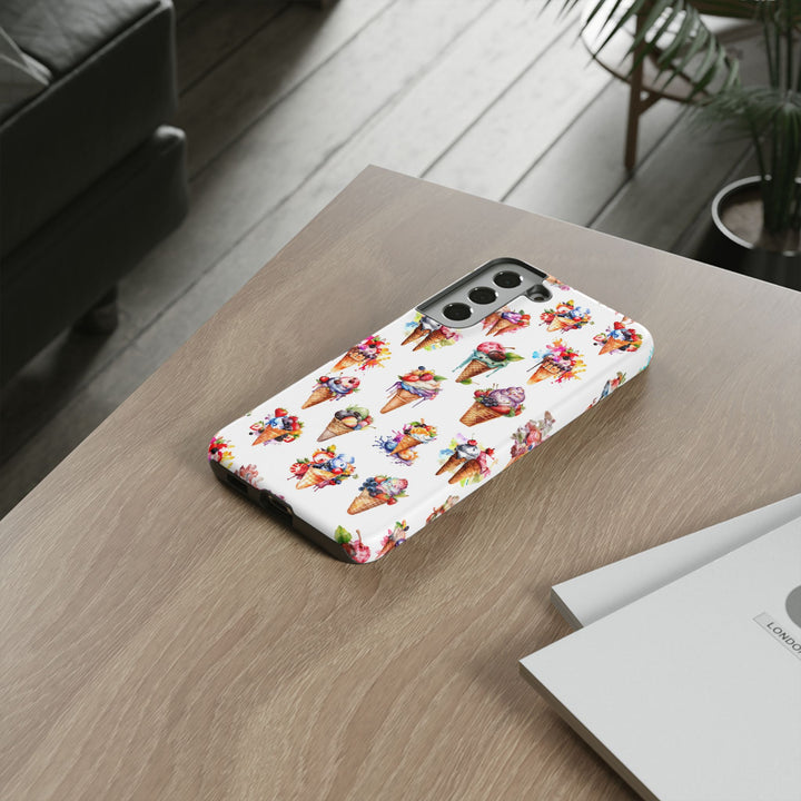 Impact Resistant, Summer Icecream, Cute Phone Cases for Samsung S24, S23, S22, S21, IPhone 15 pro, Iphone 14 pro, Iphone 13 IPhone 12, Iphone 11 - Studio40ParkLane