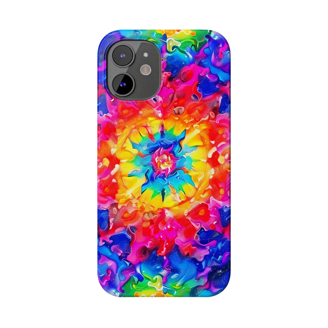 Slim Tie Dye Faux Glitter Gift for Her Cute Phone Cases for Iphone 16 Pro Max | iPhone 15 Case | iPhone 15 Pro Max Case, Iphone 14, Iphone 14 Pro Max, Iphone 13 12 11 8 7 - Studio40ParkLane