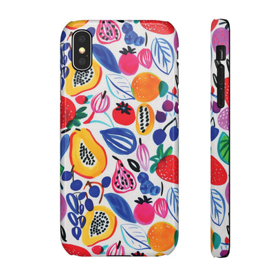 Snap Summer Fruit Gift for Her Cute Phone Cases for Samsung Galaxy S24, S23, S22, S21, S20, Plus, Ultra, Iphone 16, 15, 14, Pro and Max