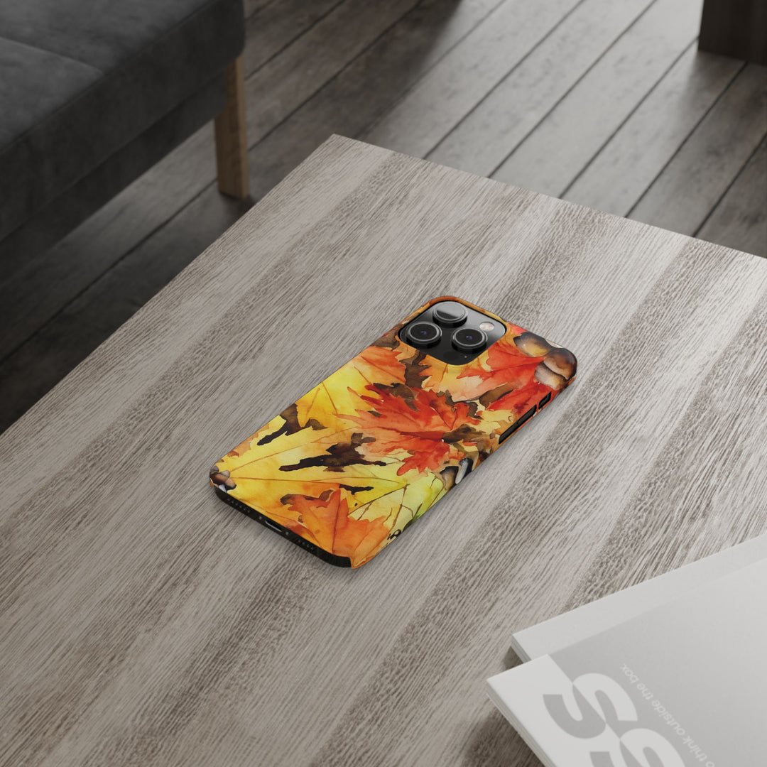 Slim Fall Leaves Slim Cute Phone Cases for Iphone | iPhone 15 Case | iPhone 15 Pro Max Case, Iphone 14, Iphone 14 Pro Max, Iphone 13 - Studio40ParkLane