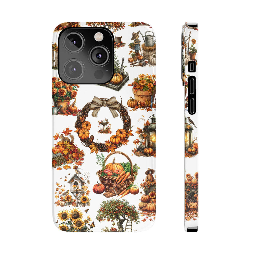 Slim Fall Leaves Collage Cute Phone Cases for Iphone | iPhone 15 Case | iPhone 15 Pro Max Case, Iphone 14, Iphone 14 Pro Max, Iphone 13, 12 - Studio40ParkLane