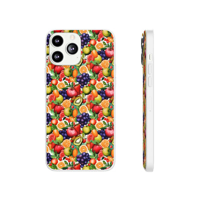 Cute Flexi Phone Cases, Summer Fruit Mix, Compatible with Samsung Galaxy S23, Samsung S22, Samsung S21, Samsung S20, Galaxy S20 Ultra