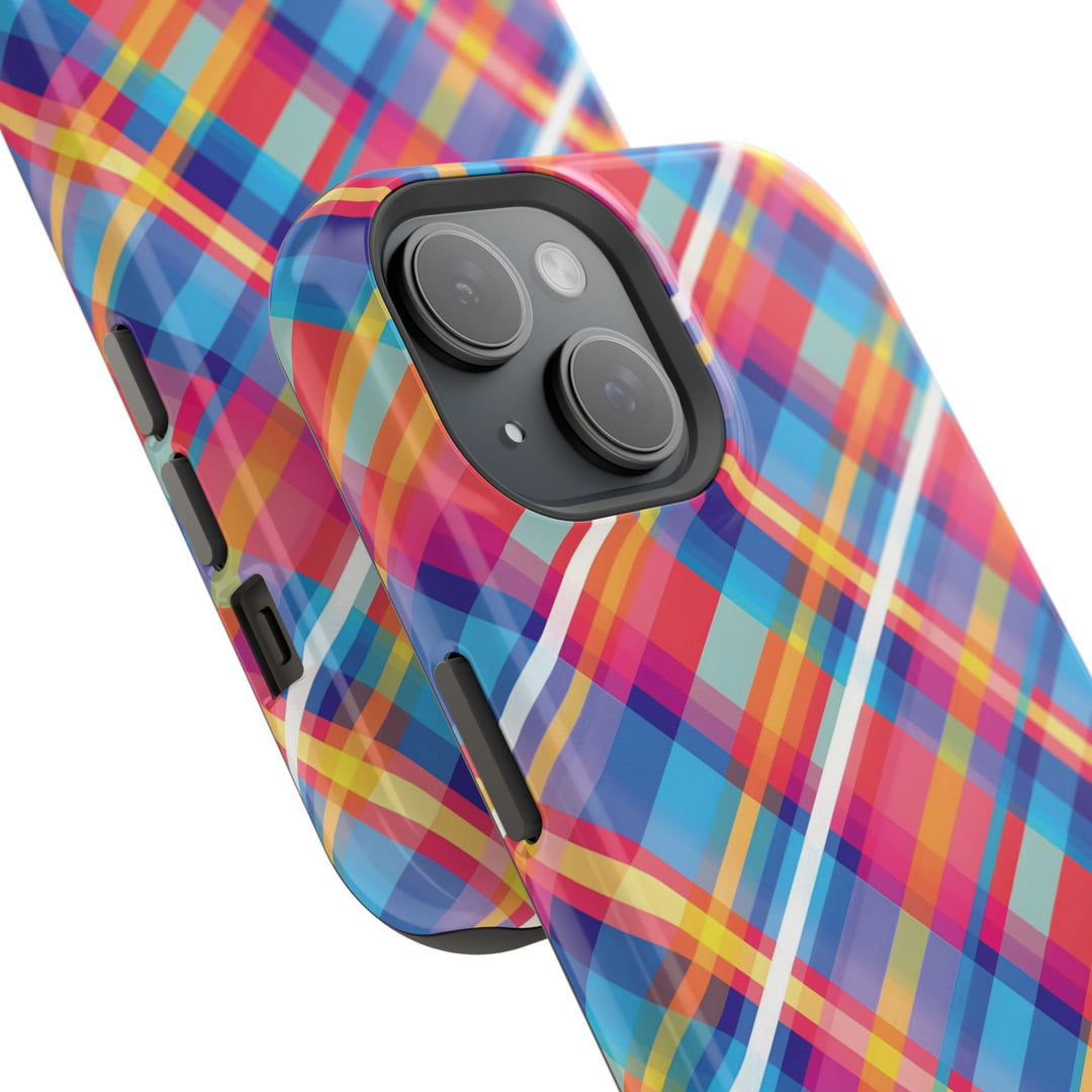 Checkered Plaid Magsafe Gift for Her Cute Phone Case for Iphone, | iPhone 16 | iPhone 15 Pro Max, Iphone 14 Pro Max, 13 12 11 10 9 8 7 - Studio40ParkLane