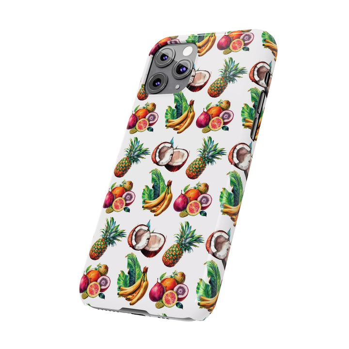 Slim Cute Phone Cases for Iphone - | iPhone 15 Case | iPhone 15 Pro Max Case, Iphone 14 Case, Iphone 14 Pro Max, Iphone 13, Tropical Summer Fruit - Studio40ParkLane