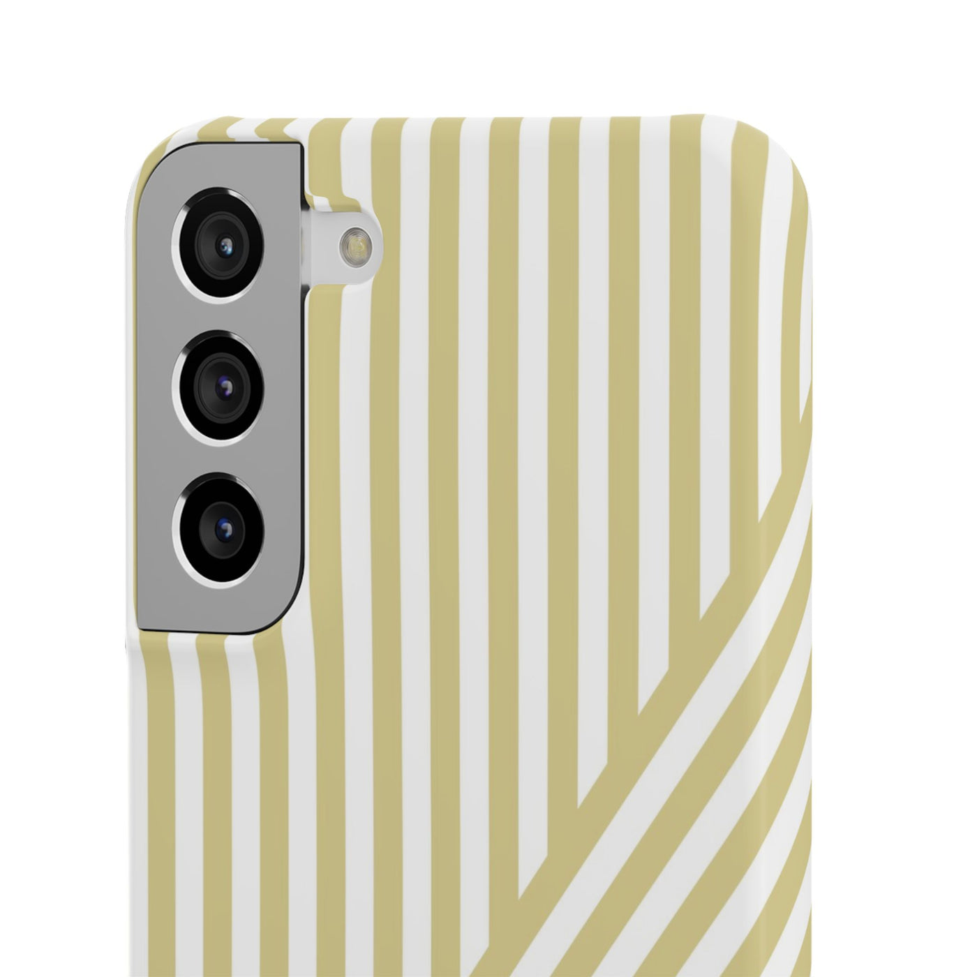 Aesthetic Yellow Beige Stripes Cute Phone Case Sleek Snap - For iPhone 17 Pro Max iPhone 16 Pro iPhone 15 Iphone 14 Plus 13 Pro 12 11 10 Gift