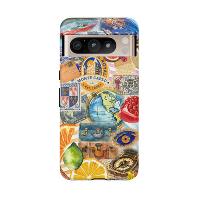 Cute European Summer Collage Phone Case, for IPhone 16 Case | Iphone 15, Iphone 14, IPhone 13 Case, 11 8 7, Samsung Galaxy S24, S23, S22, S21 Extra Protective