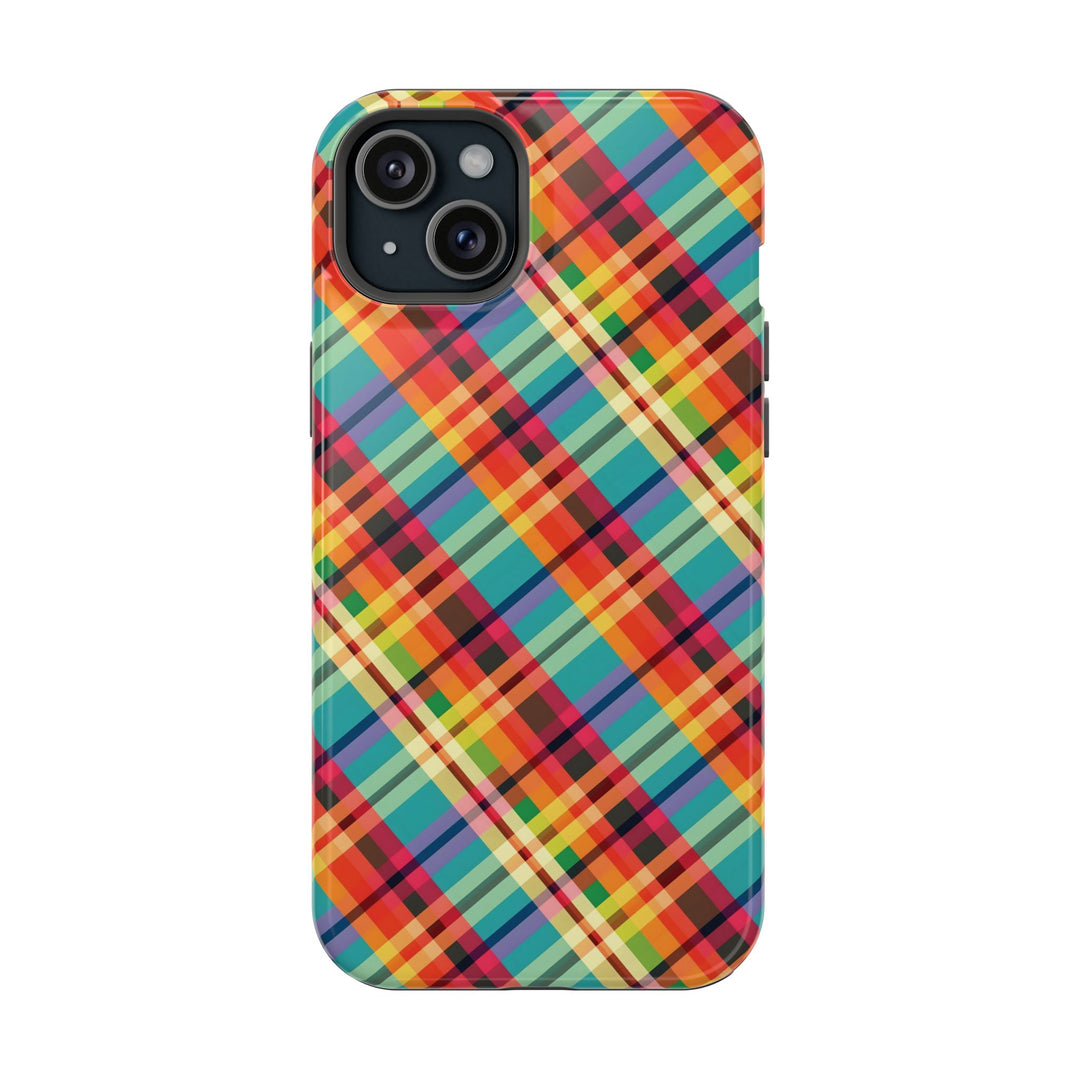 Checkered Plaid Magsafe Gift for Her Cute Phone Case for Iphone, | iPhone 16 | iPhone 15 Pro Max, Iphone 14 Pro Max, 13 12 11 10 9 8 7 - Studio40ParkLane