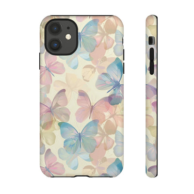 Cute Samsung Case | Cool Iphone Case | Summer Pastel Butterflies, Samsung S24, S23, S22, S21, IPhone 15 Case | Iphone 14 Case, Iphone 13 Case