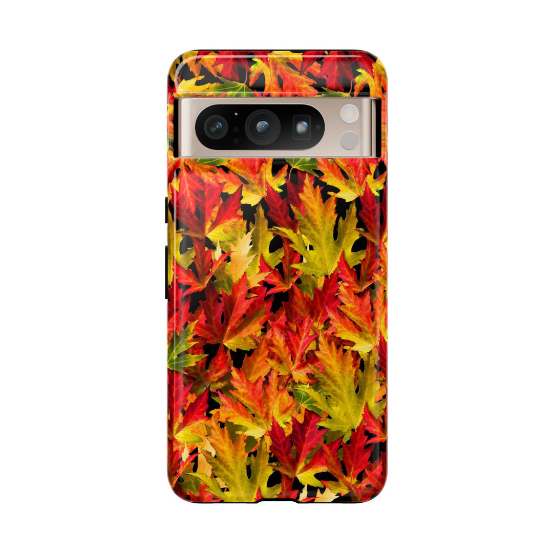 Fall Leaves Impact Resistant, Cute Phone Cases for Samsung S24, S23, S22, S21, IPhone 15 pro Iphone 14 pro Iphone 13 IPhone 12 Iphone 11 - Studio40ParkLane
