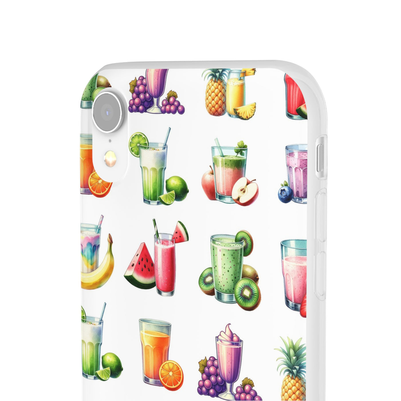 Cute Flexi Phone Cases, For Iphones and Samsung Galaxy Phones, Tropical Summer Fruit Cocktails, Galaxy S23 Phone Case, Samsung S22 Case, Samsung S21, Iphone 15, Iphone 14, Iphone 13