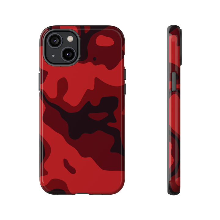 Cool Phone Case | Red Camouflage, For iPhone 15 Case | iPhone 15 Pro Case, Iphone 14 Case, Iphone 14 Pro Max Case, Protective Iphone Case - Studio40ParkLane