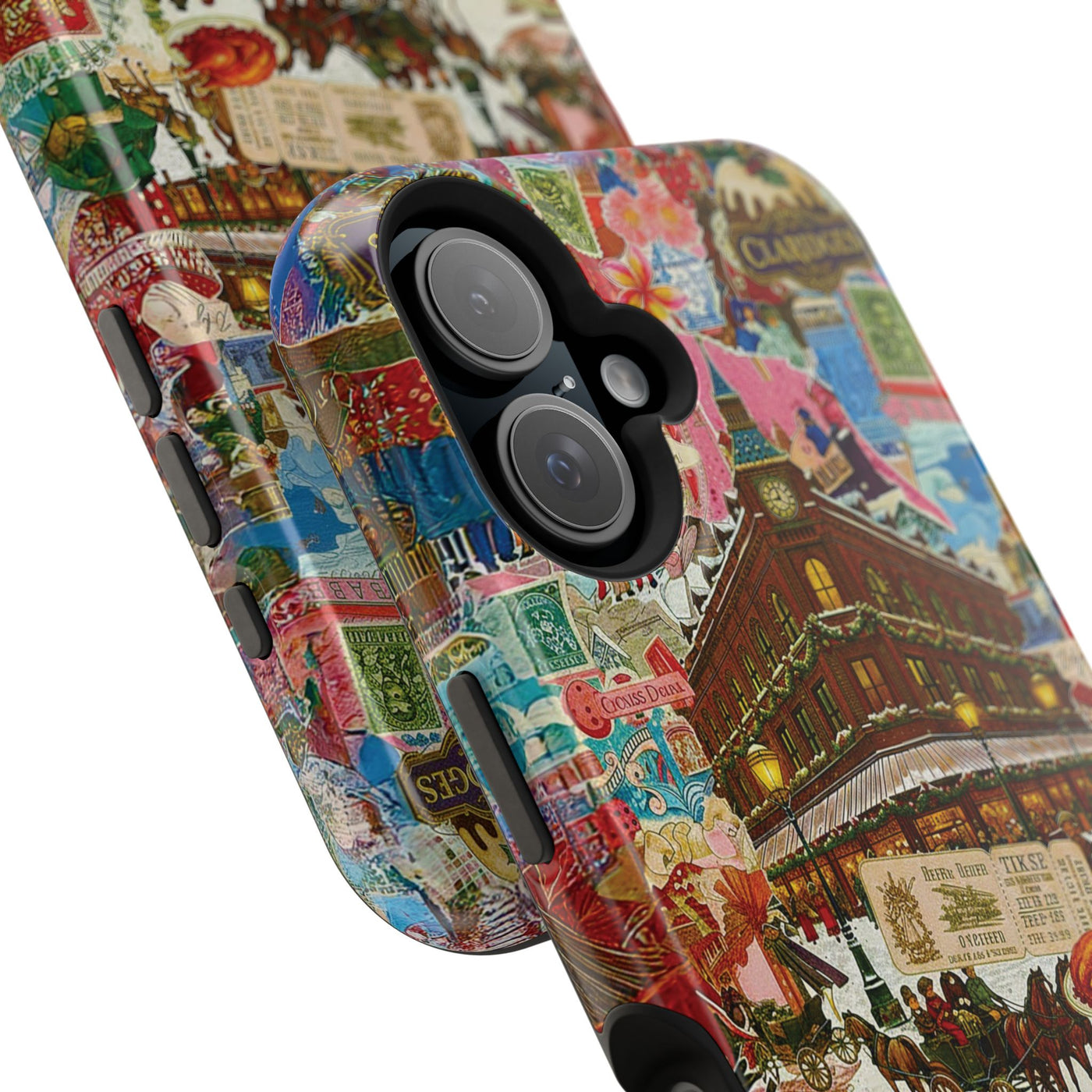 Aesthetic Tough Magsafe London Coquette Collage Phone Case - For iPhone 17 Pro Max iPhone 16 Pro iPhone 15 Iphone 14 Plus 13 Pro 12 11 10 - Studio40ParkLane