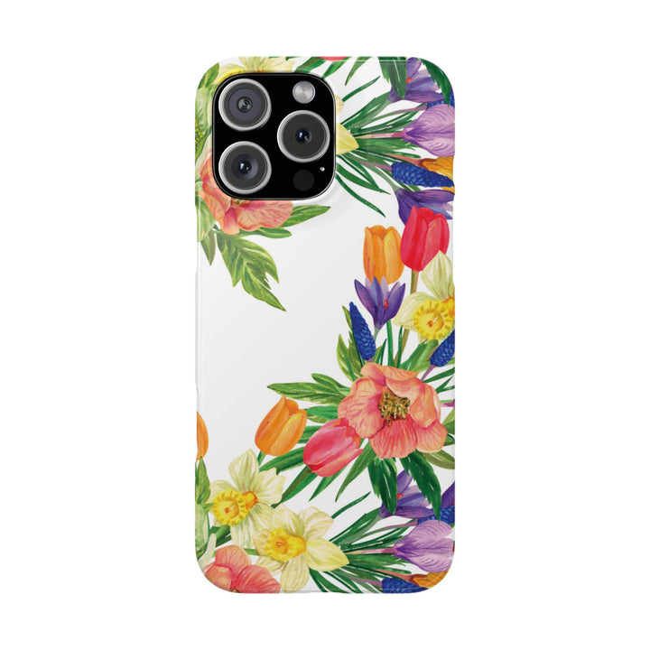 Slim Spring Flowers Gift for Her Cute Phone Cases for Iphone 16 Pro Max | iPhone 15 Case | iPhone 15 Pro Max Case, Iphone 14, 13, 12, 11, 10, 8, 7 - Studio40ParkLane