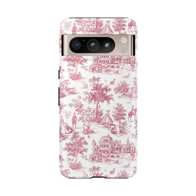 Premium Tough French Toile Gift for Her Cute Phone Cases for Samsung S25, S24, S23, S22, S21 Iphone, 16, 15, 14, 13, 12 Plus Max Pro Ultra - Studio40ParkLane