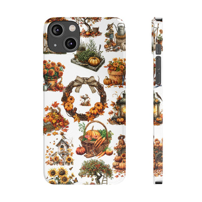 Slim Fall Leaves Collage Cute Phone Cases for Iphone | iPhone 15 Case | iPhone 15 Pro Max Case, Iphone 14, Iphone 14 Pro Max, Iphone 13, 12