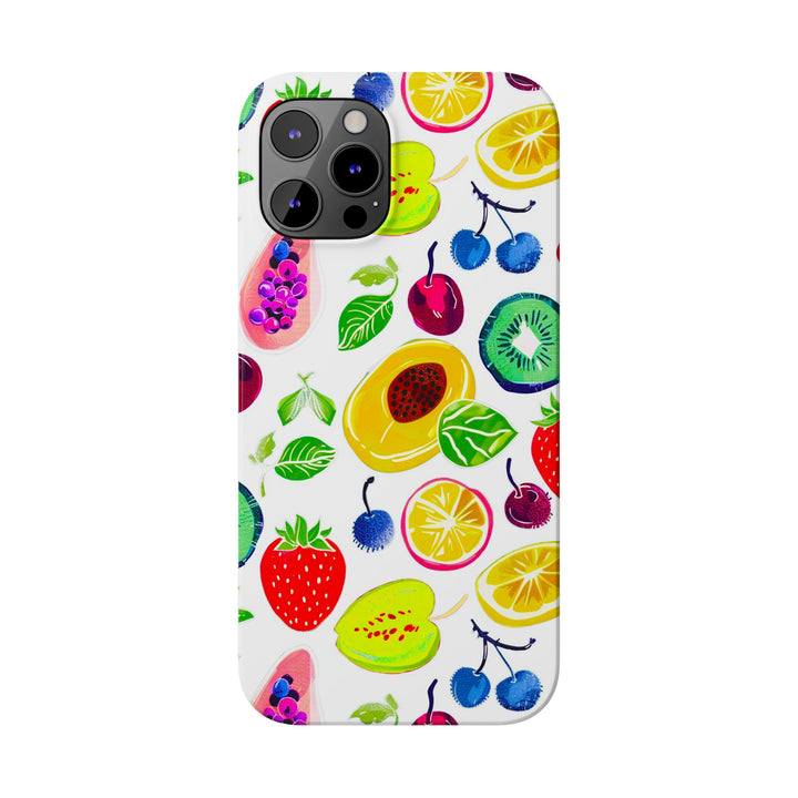 Slim Cute Phone Cases for Iphone | iPhone 15 Case | iPhone 15 Pro Max Case, Iphone 14, Iphone 14 Pro Max, Iphone 13, Summer Fruit Mix - Studio40ParkLane