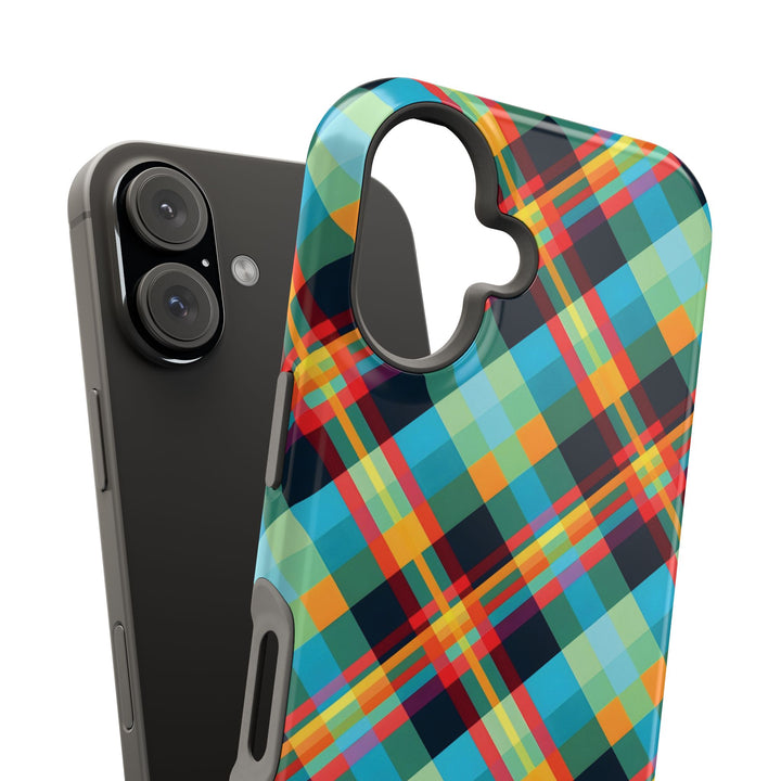 Checkered Plaid Magsafe Gift for Her Cute Phone Case for Iphone, | iPhone 16 | iPhone 15 Pro Max, Iphone 14 Pro Max, 13 12 11 10 9 8 7 - Studio40ParkLane