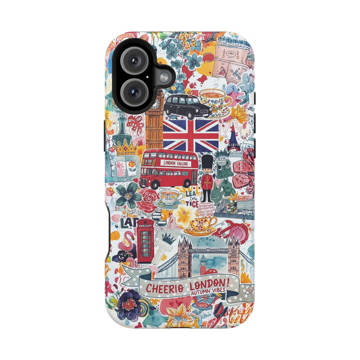 London England Coquette Collage Tough Magsafe Cute Phone Cases for Iphone | iPhone 17 Pro Max Case, Iphone 16, Iphone 15 14 13 12 11 10 9 - Studio40ParkLane