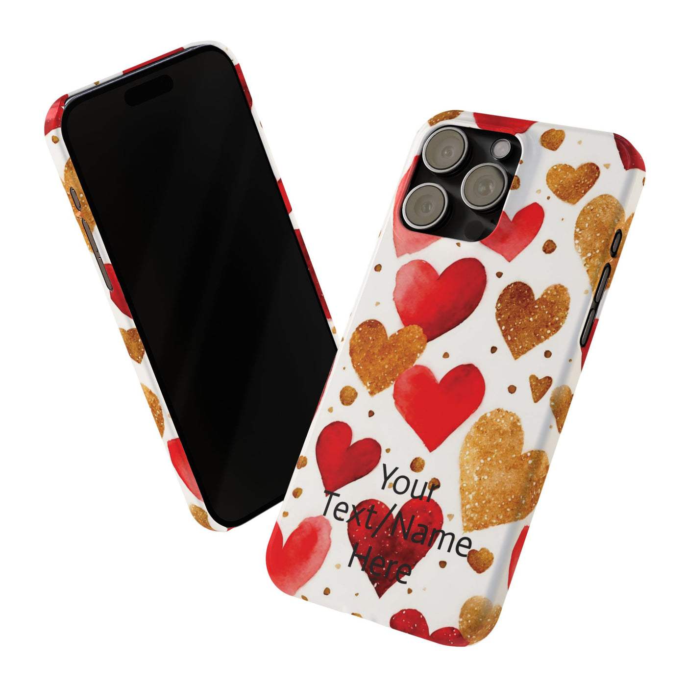 Slim Custom Personalized Valentine Love Gift for Her Cute Phone Cases for Iphone 16 Pro Max | iPhone 15 Case | iPhone 15 Pro Max Case, Iphone 14