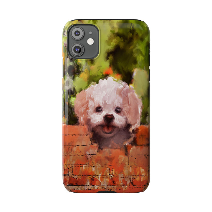Slim Cute Phone Cases for Iphone - | iPhone 15 Case | iPhone 15 Pro Max Case, Iphone 14 Case, Iphone 14 Pro Max, Iphone 13, Bichon Frise Dog - Studio40ParkLane