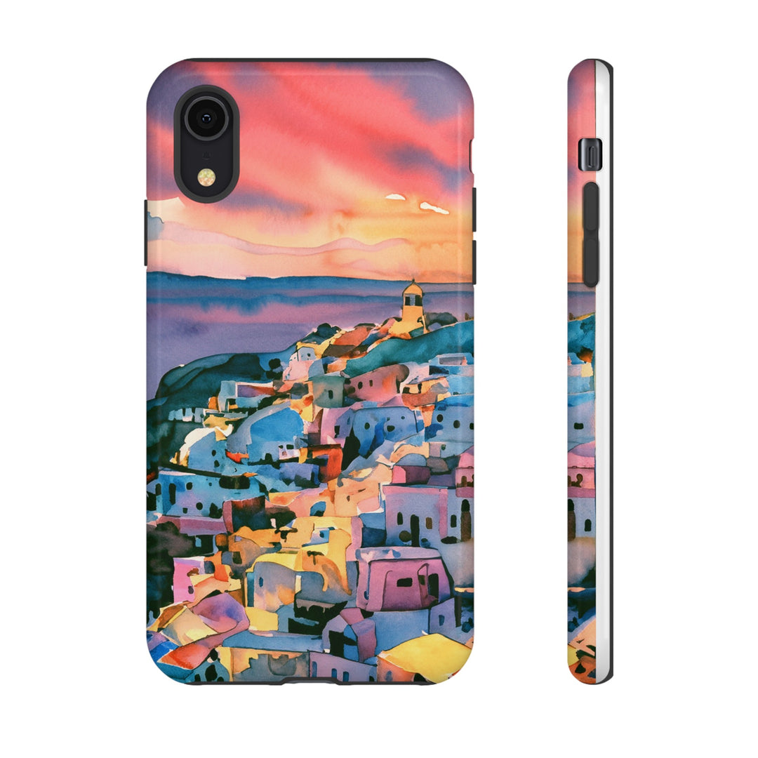 Impact Resistant, Greek Sunset, Cute Phone Cases for Samsung S24, S23, S22, S21, IPhone 15 pro Iphone 14 pro Iphone 13 IPhone 12 Iphone 11 - Studio40ParkLane