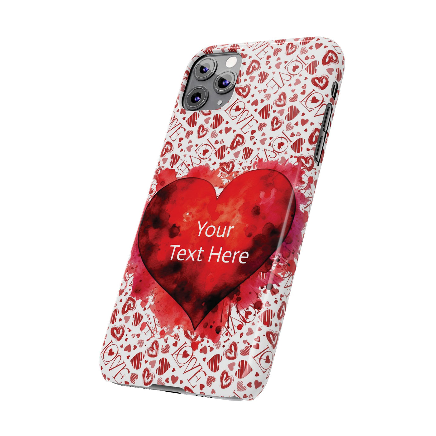 Slim Cute iPhone Cases - | iPhone 15 Case | iPhone 15 Pro Max Case, Iphone 14 Case, Iphone 14 Pro Max, Iphone 13, Valentine Hearts Love