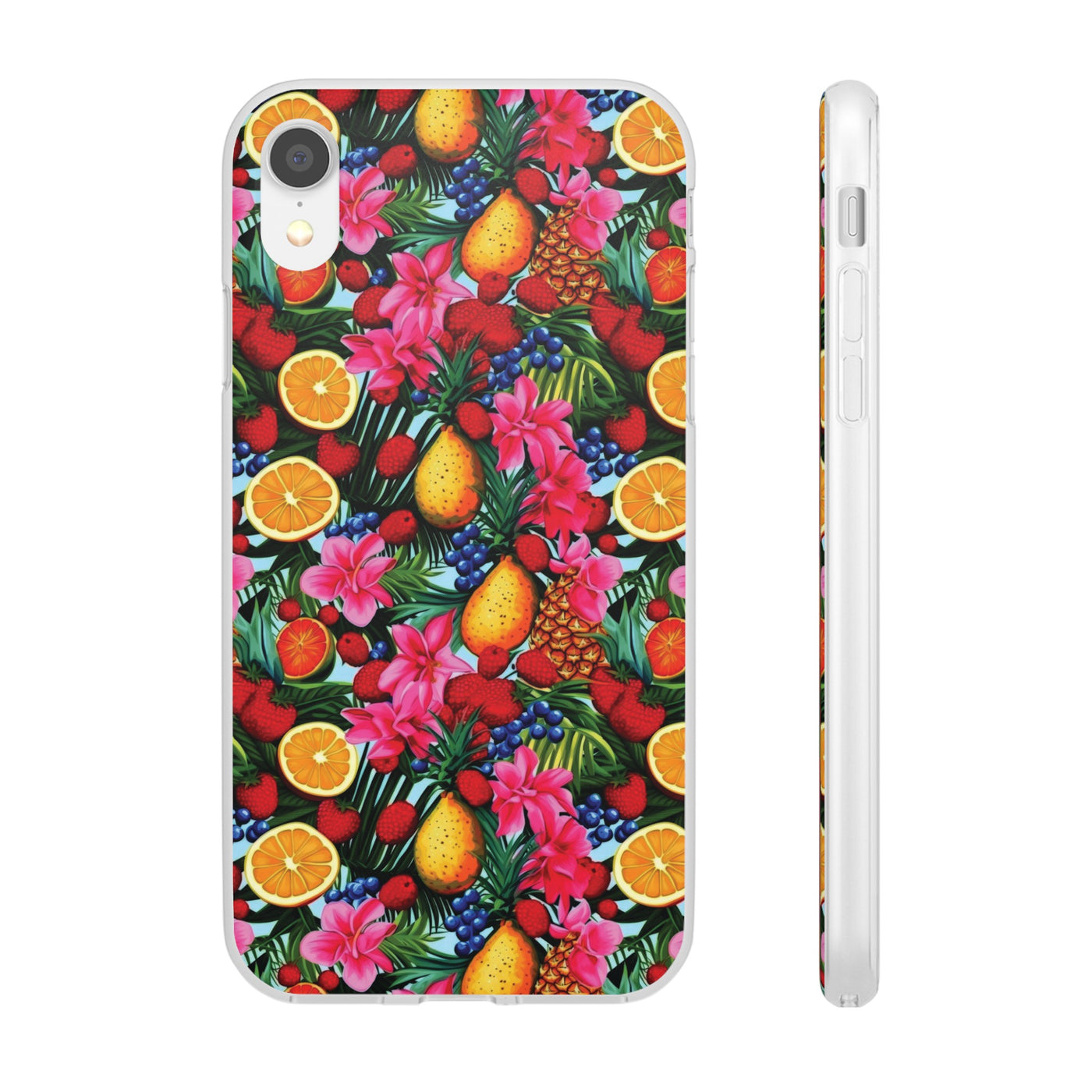 Cute Flexi Phone Cases, For Iphones and Samsung Galaxy Phones, Summer Mixed Fruit, Galaxy S23 Phone Case, Samsung S22 Case, Samsung S21, Iphone 15, Iphone 14, Iphone 13