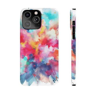 Slim Paint Splash Gift for Her Cute Phone Cases for Iphone 16 Pro Max | iPhone 15 Case | iPhone 15 Pro Max Case, Iphone 14, Iphone 14 Pro Max, Iphone 13 12 11 8 7