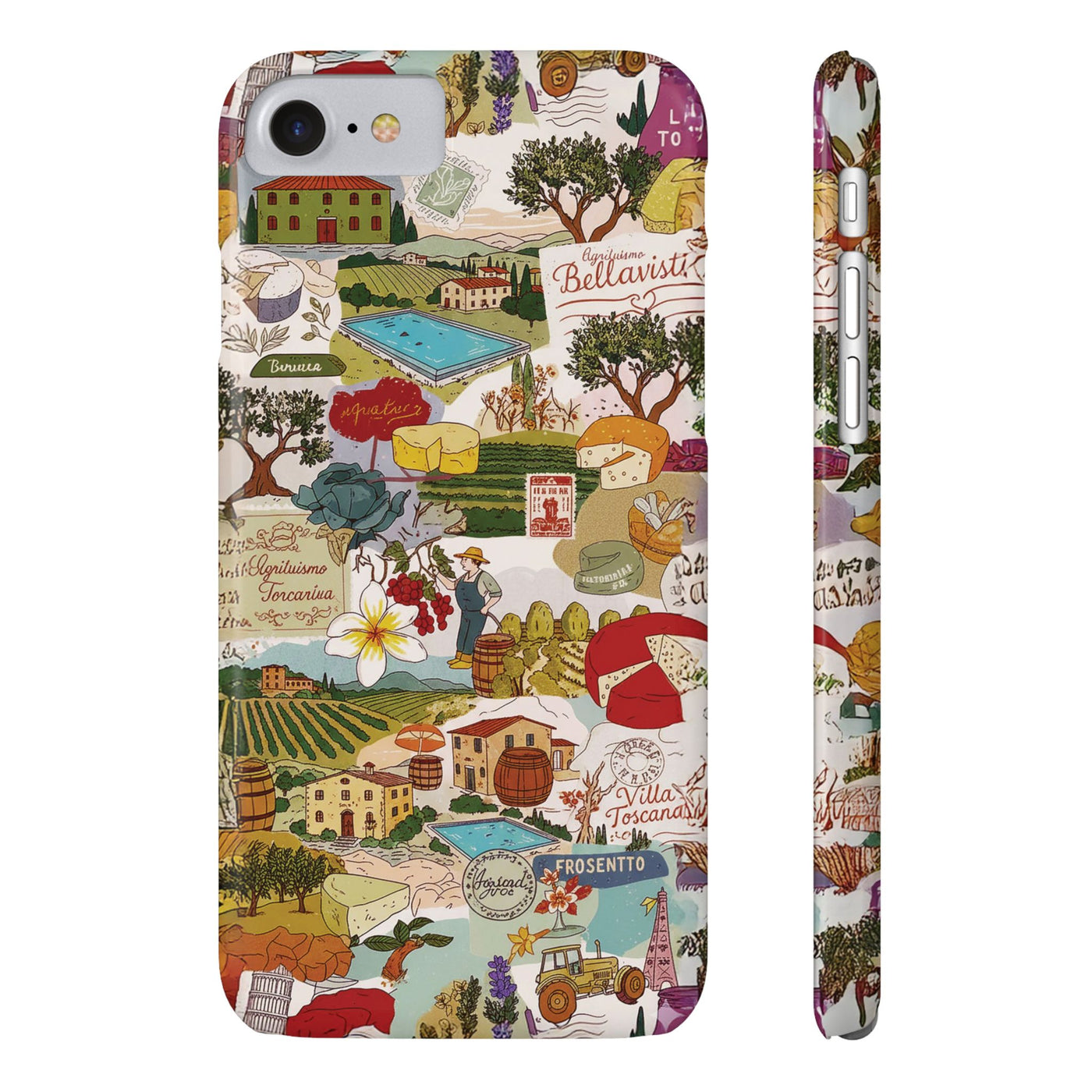 Slim Italy Tuscany Coquette Collage Cute Phone Case for Iphone 17 - | iPhone 16 Pro Max Case | iPhone 15 Case Iphone 14 13 12 11 10 9 8 7 - Studio40ParkLane