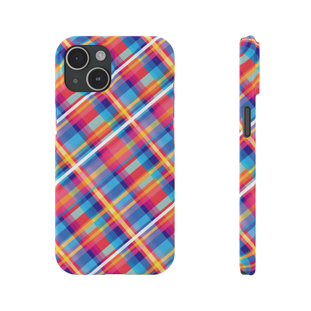 Slim Checkered Plaid Gift for Her Cute Phone Cases for Iphone 16 Pro Max | iPhone 15 Case | iPhone 15 Pro Max Case, Iphone 14, 13, 12, 11, 10, 8, 7 - Studio40ParkLane