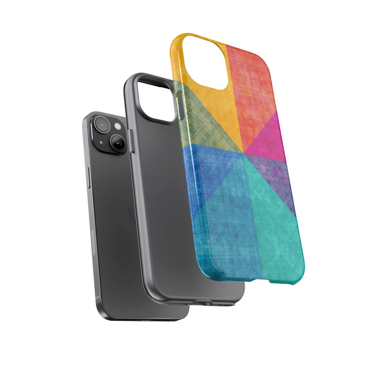 Impact Resistant, Colored Shapes, Cute Phone Cases for Samsung S24, S23, S22, S21, IPhone 15 pro Iphone 14 pro Iphone 13 IPhone 12 Iphone 11 - Studio40ParkLane