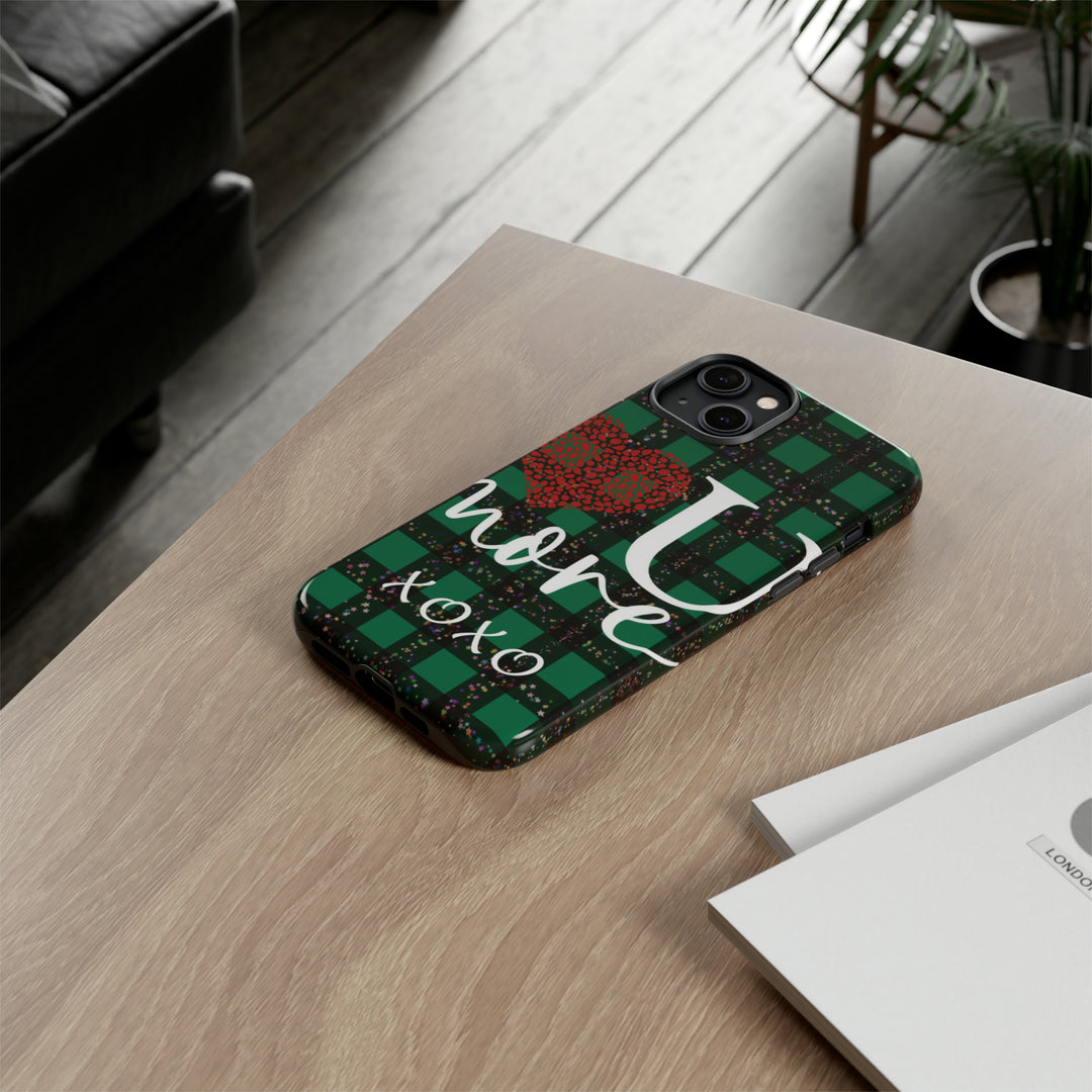 Cute IPhone Case | iPhone 15 Case | iPhone 15 Pro Max Case, Iphone 14 Case, Iphone 14 Pro Max Case IPhone Case for Art Lovers, Love You Green - Studio40ParkLane