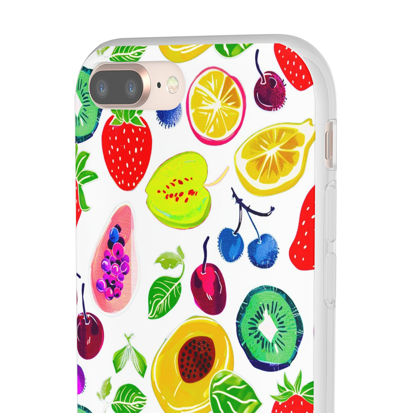 Cute Flexi Phone Cases, Summer Fruit Mix, Compatible with Samsung Galaxy S23, Samsung S22, Samsung S21, Samsung S20, Galaxy S20 Ultra